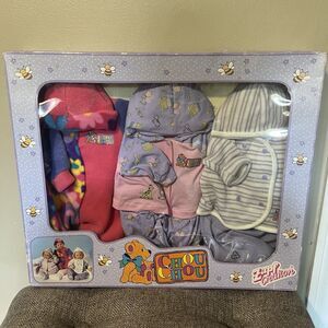 New In Box Zapf Creation Chou Chou Dolls 3 Pack Outfit Set - Rare Vintage Sealed